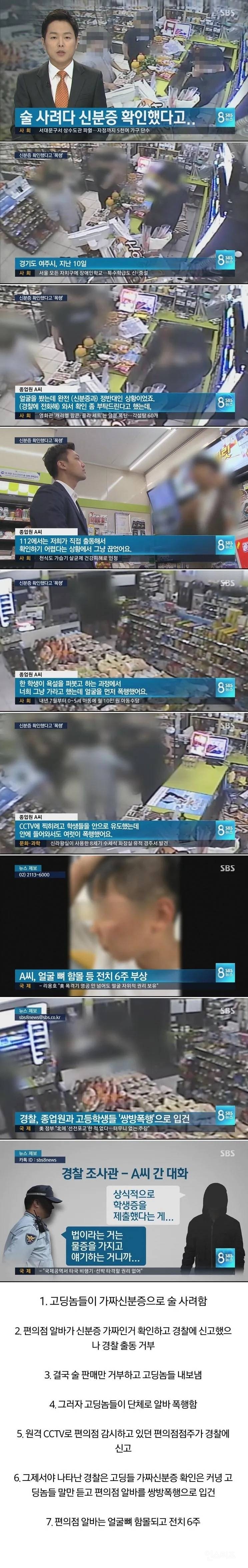 억울하게 폭행당한 편의점 직원 | 인스티즈