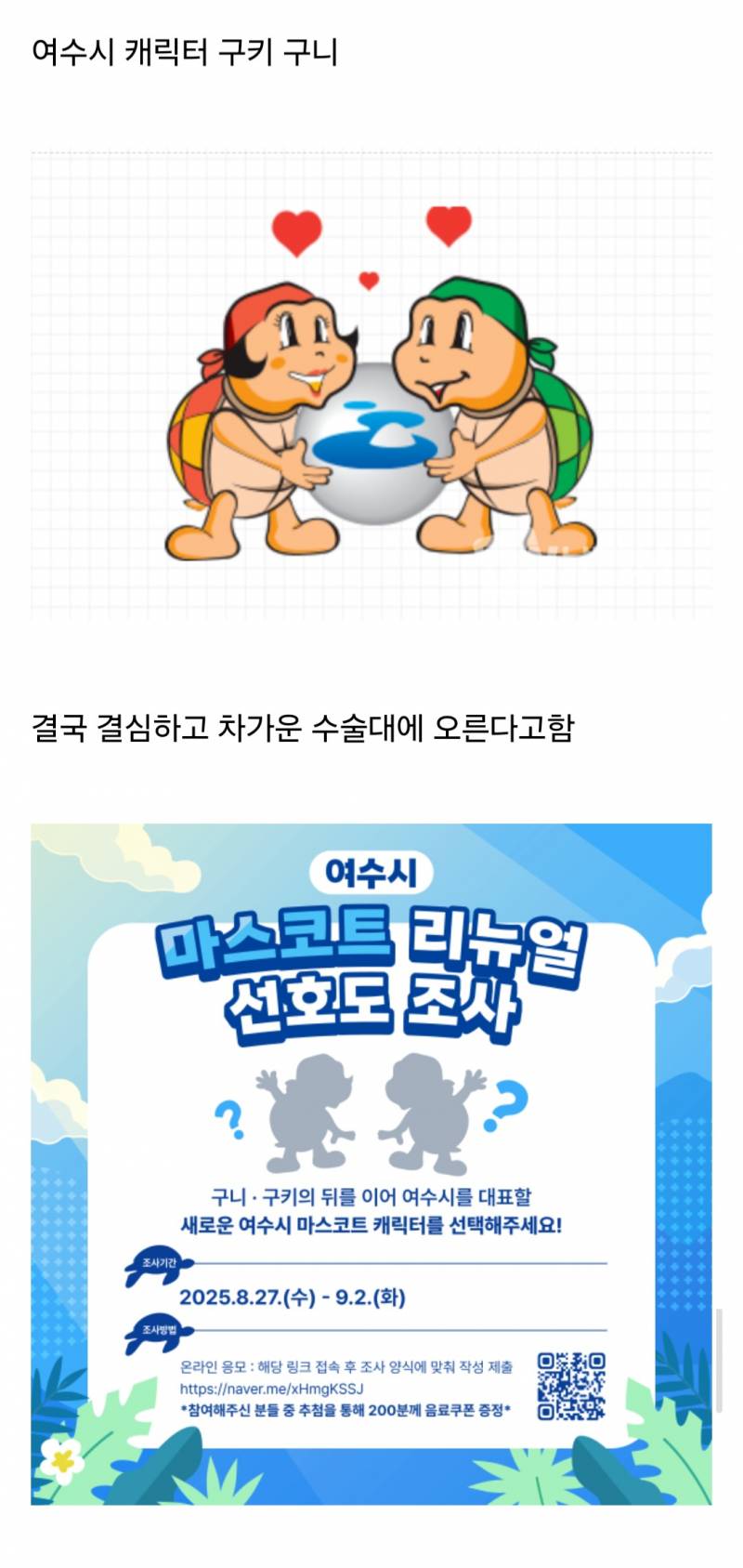 차가운 수술대에 올랐던 지자체 마스코트..JPG | 인스티즈