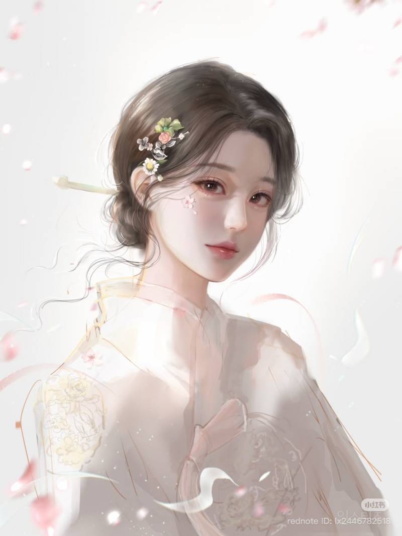 중국팬이 그린 장원영 한복 팬아트.jpg | 인스티즈