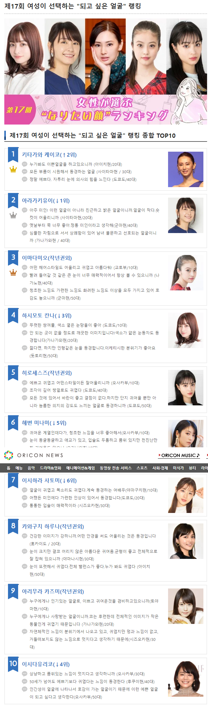 일본인들이 생각하는 제일 예쁜 여배우.gif | 인스티즈