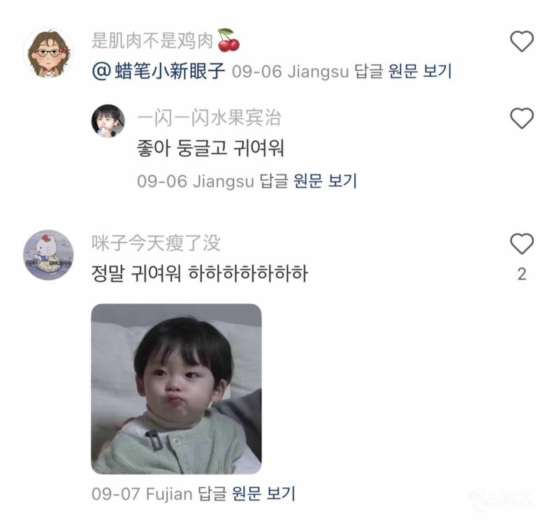 중국팬들의 이진이 주접 댓글.jpg | 인스티즈