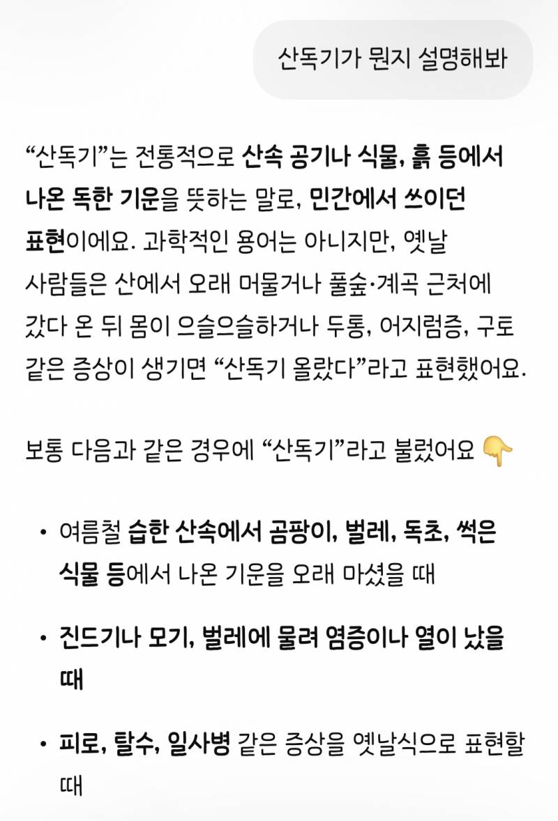 [잡담] 지피티한테 산독기 설명해달라고했어 | 인스티즈