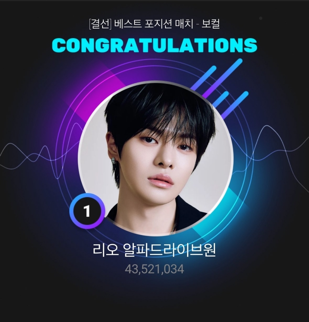 [잡담] 알디원 리오 U-PICK 최고의 보컬 1위 우승 | 인스티즈