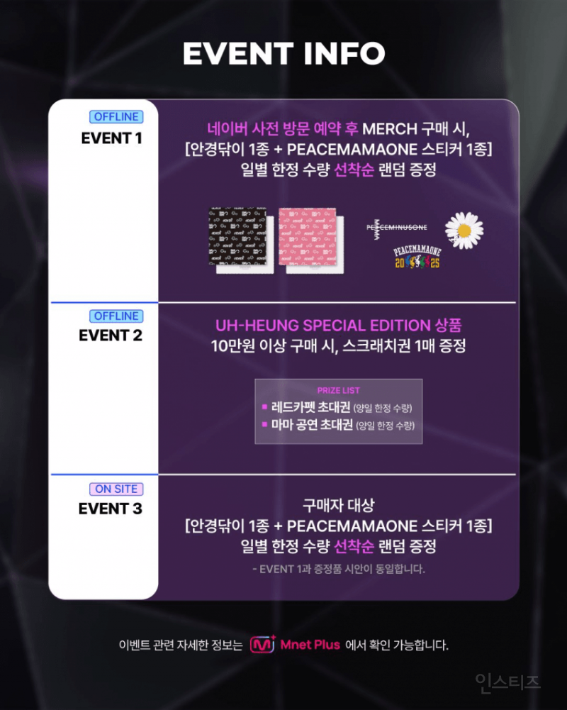 반응좋은 2025MAMA X 피스마이너스원(지드래곤 브랜드) 콜라보 굿즈 | 인스티즈