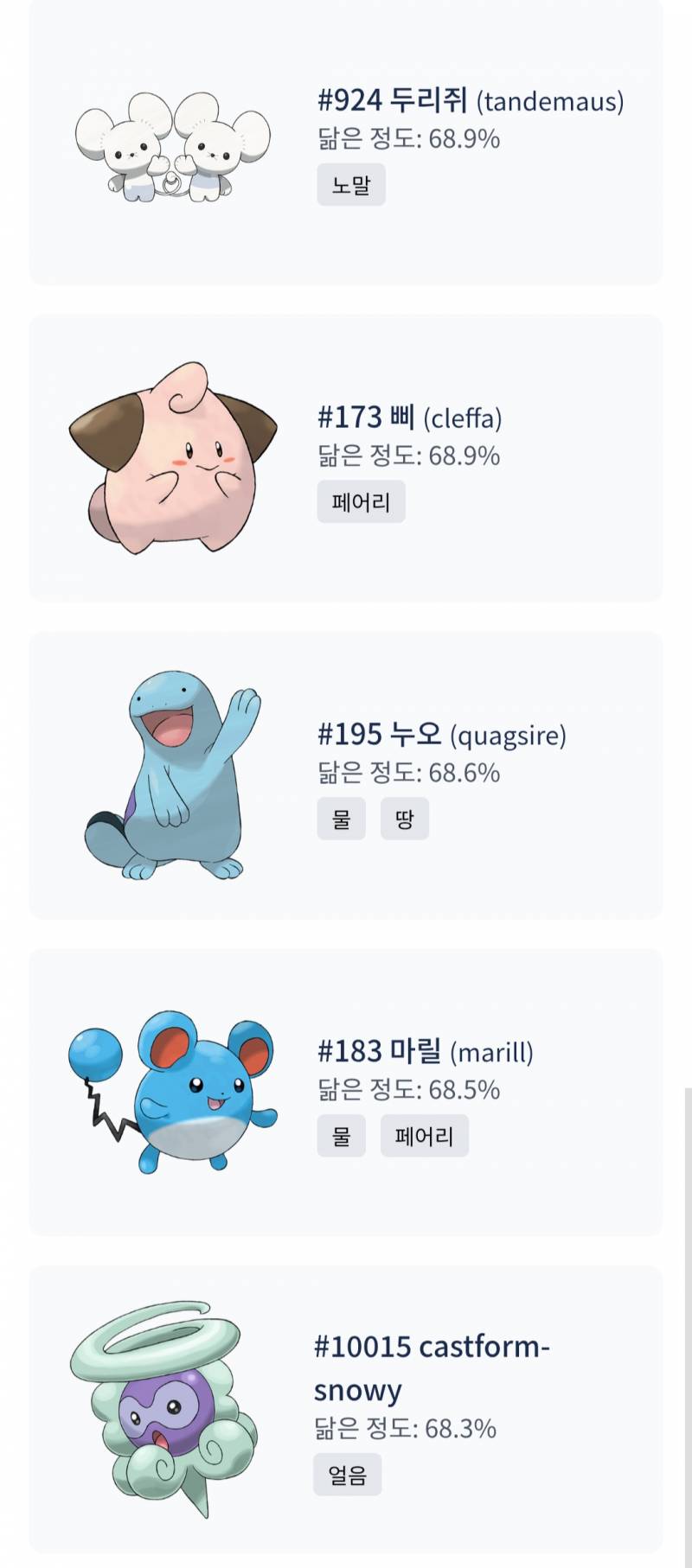 [잡담] 얘들아 너네 닮은 포켓몬 뭐나와? | 인스티즈