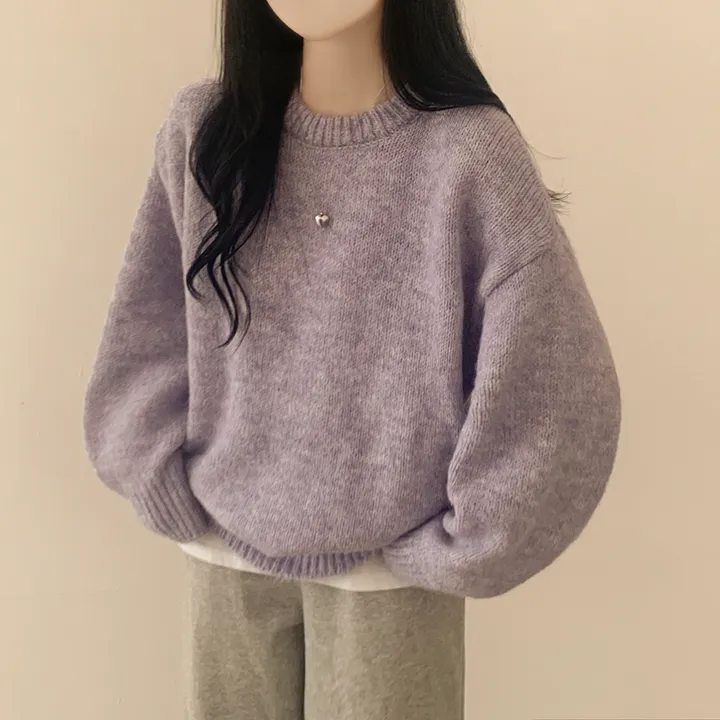 [잡담] 🍇보라색 니트 사려하는데 둘 중에 뭐가 더 이뻐?🍇 | 인스티즈