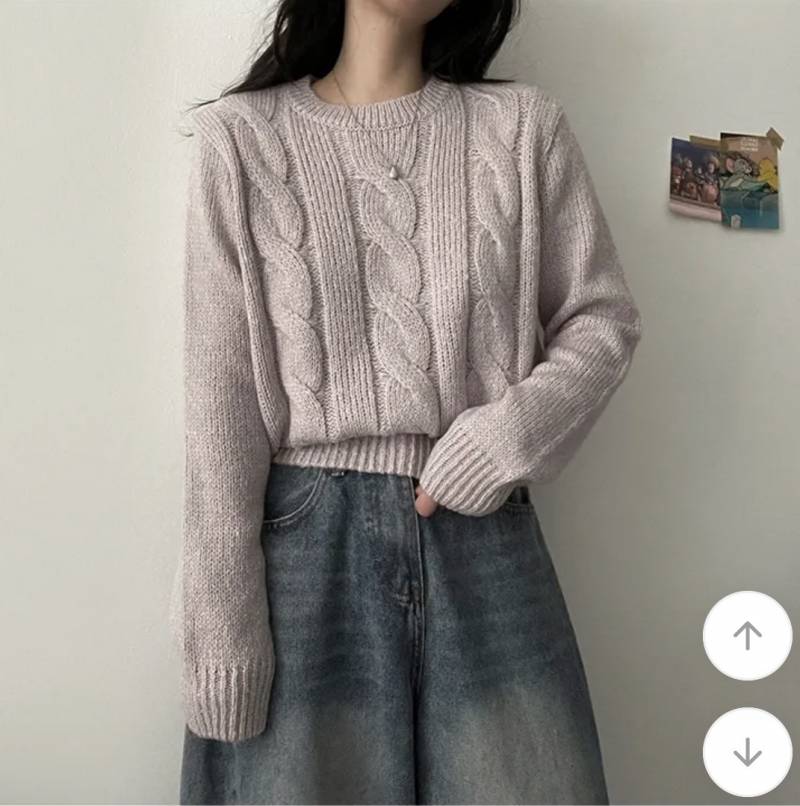 [잡담] 🍇보라색 니트 사려하는데 둘 중에 뭐가 더 이뻐?🍇 | 인스티즈