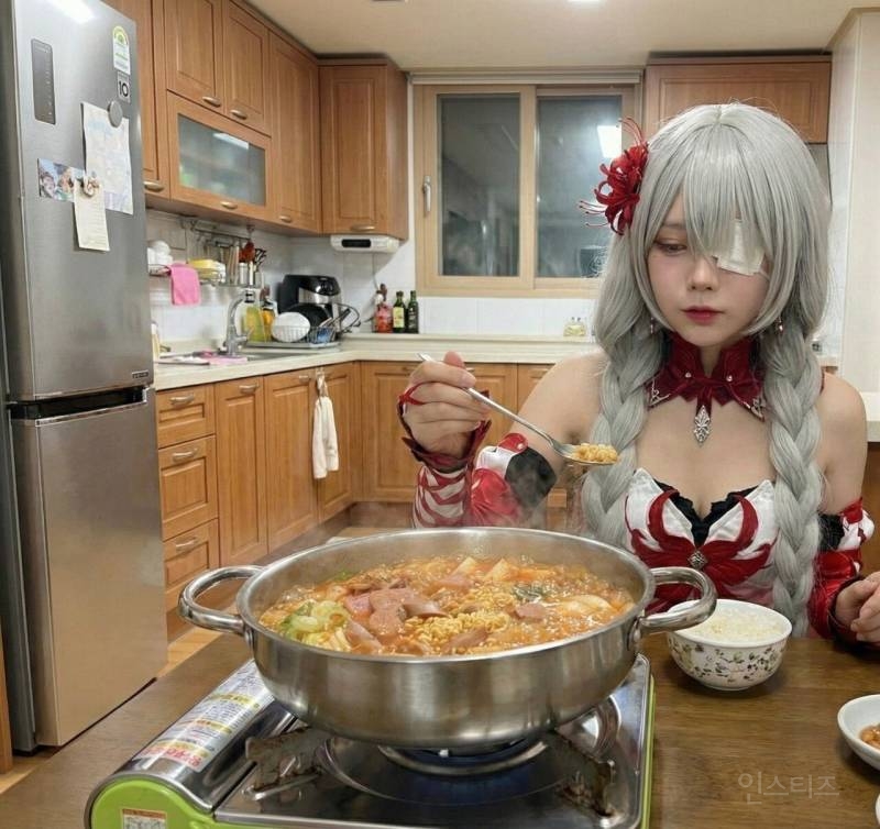 코스프레하고 빽햄으로 부대찌개 만들어먹었다는 사람.jpg | 인스티즈