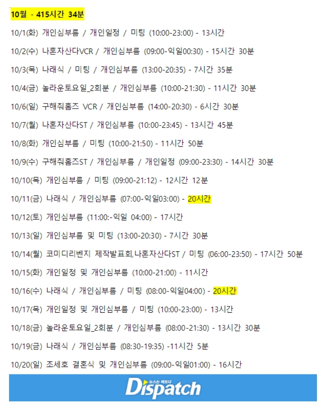 [마플] 스케줄을 저렇게 할거면 매니저를 더 써야지 | 인스티즈