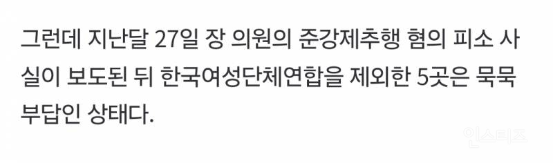 선택적 분노를 택한 여성단체들 | 인스티즈