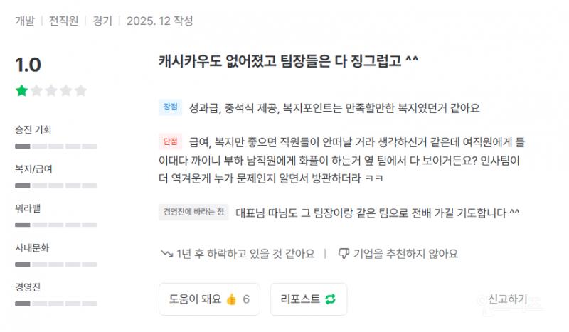 잡플래닛으로 영포티 팀장 내부고발하는 여직원들 | 인스티즈