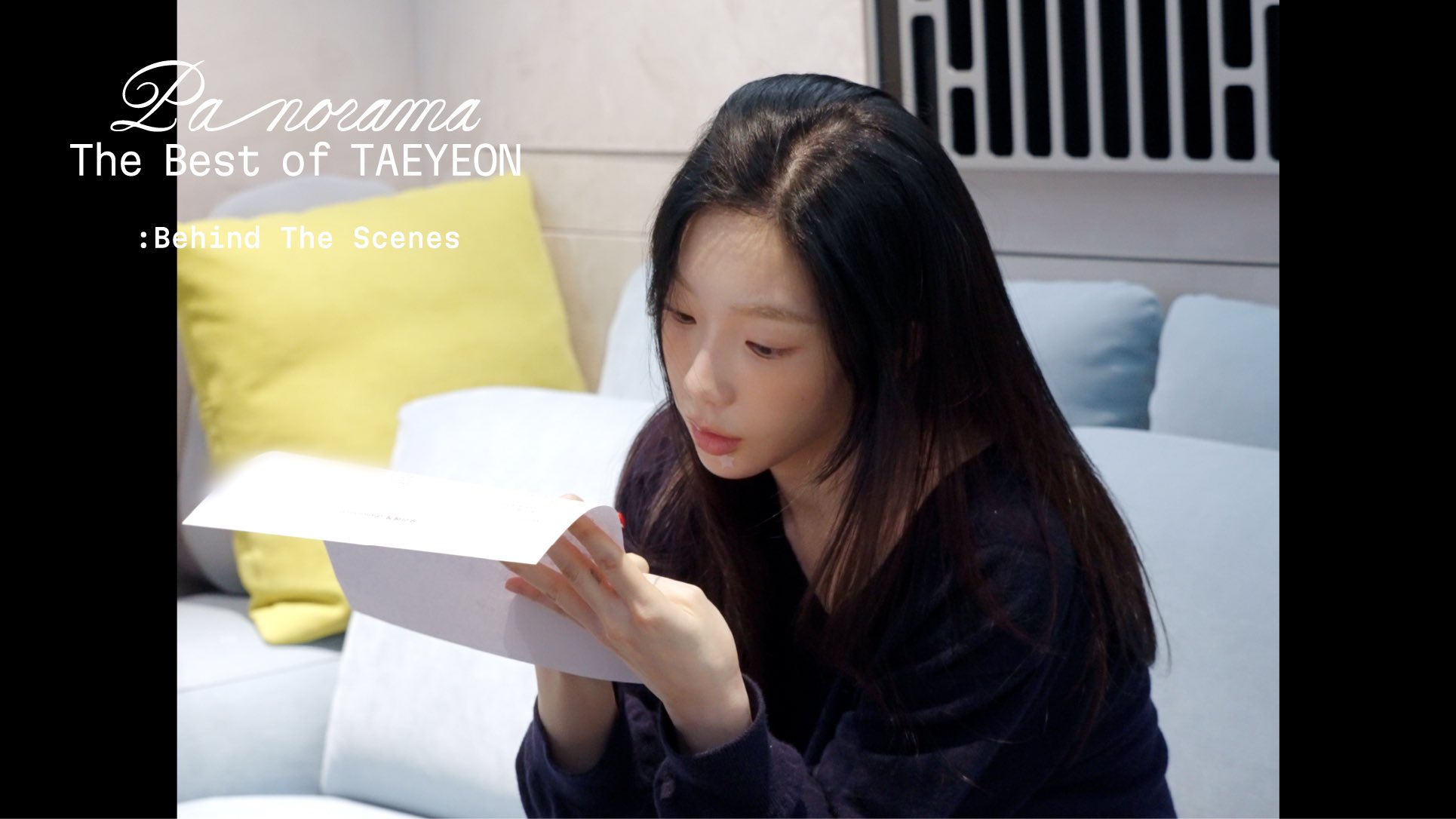 [정보/소식] 태연 '인사(Panorama)' 레코딩 비하인드.ytb | 인스티즈