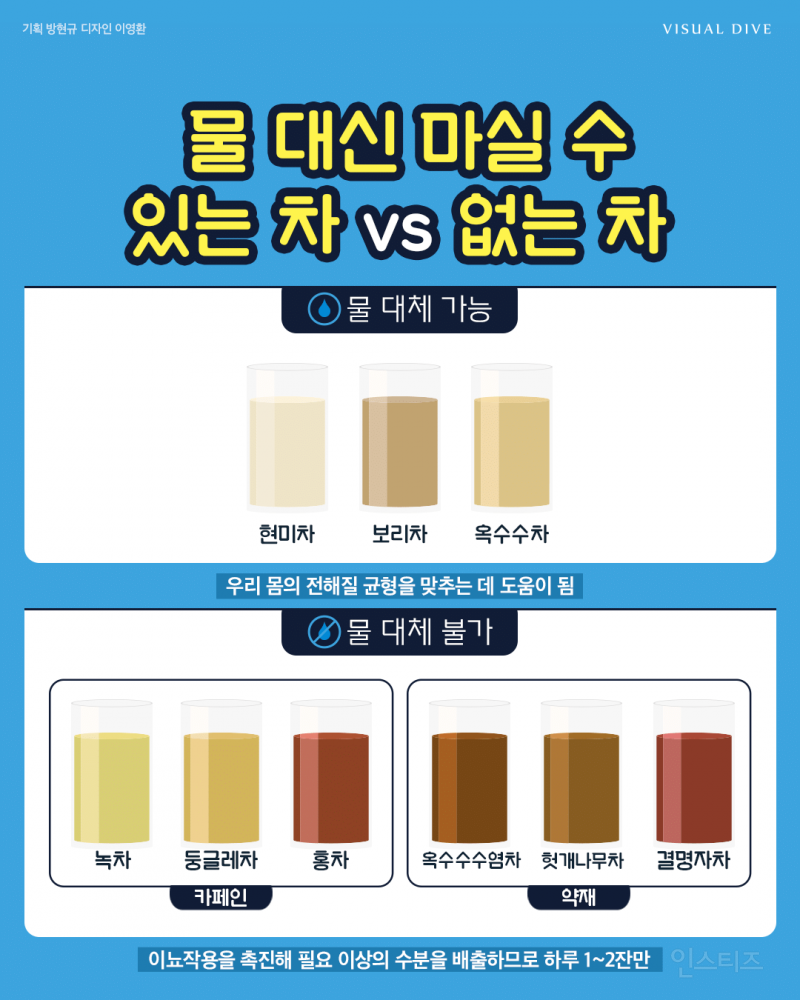 물 대신 마실 수 있는 차 vs 없는 차 | 인스티즈