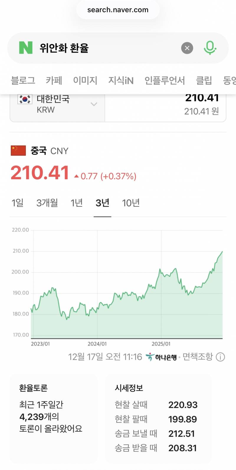 [잡담] 위안화 신고점 | 인스티즈
