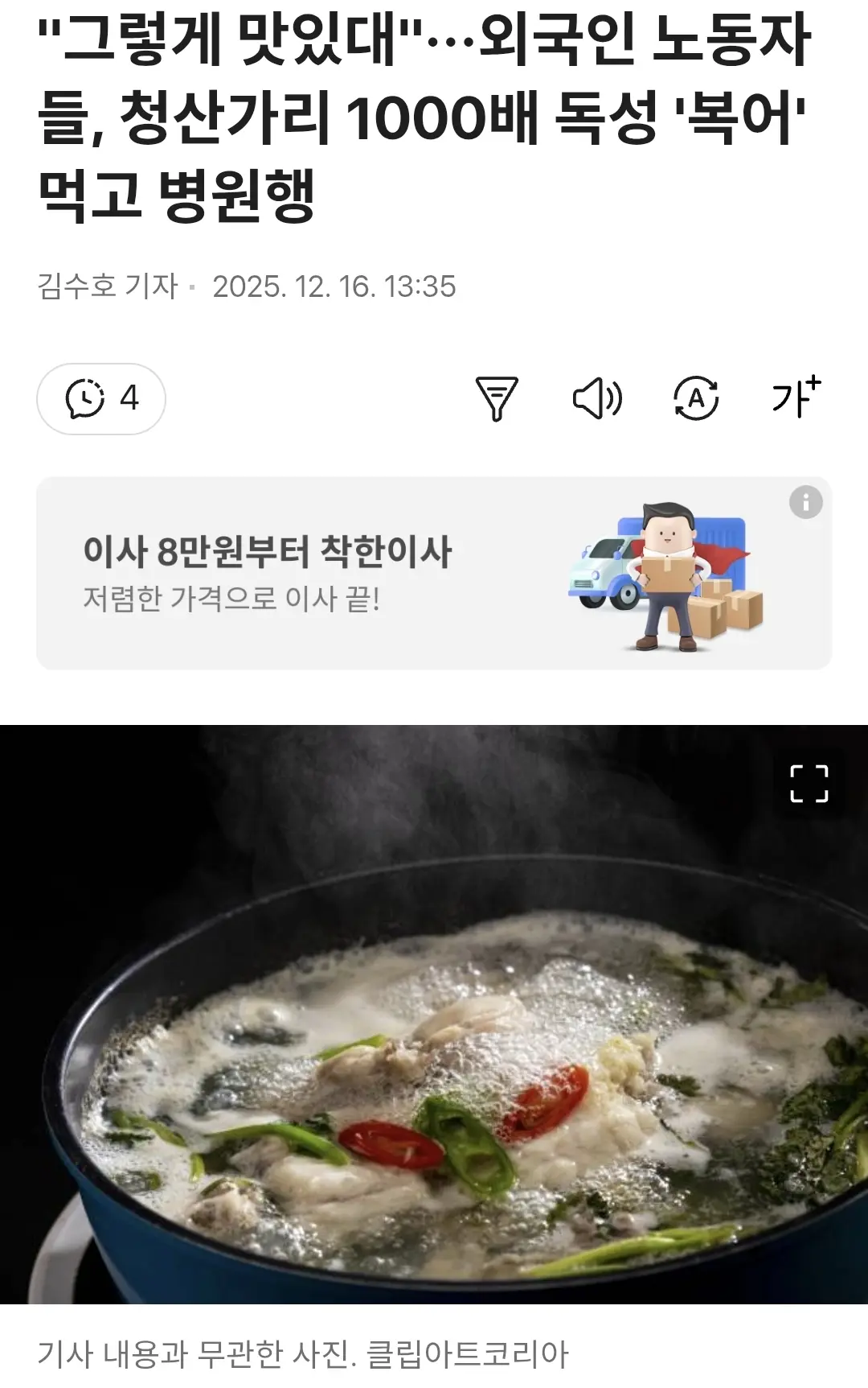 "그렇게 맛있대"···외국인 노동자들, 청산가리 1000배 독성 '복어' 먹고 병원행 | 인스티즈