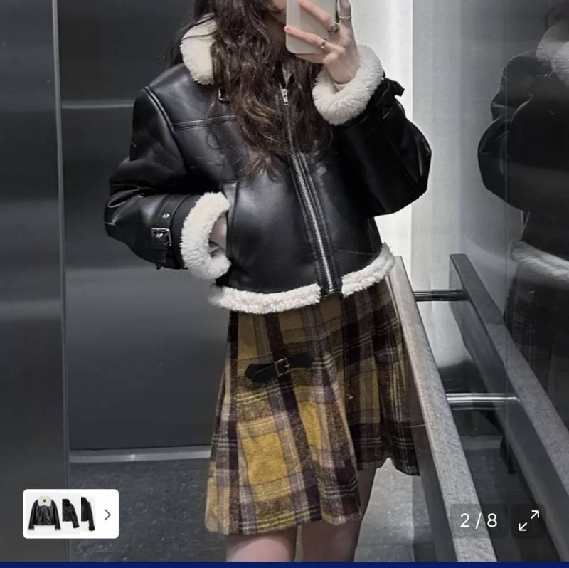 [잡담] 이런 레더 무스탕 유행지났나?? | 인스티즈