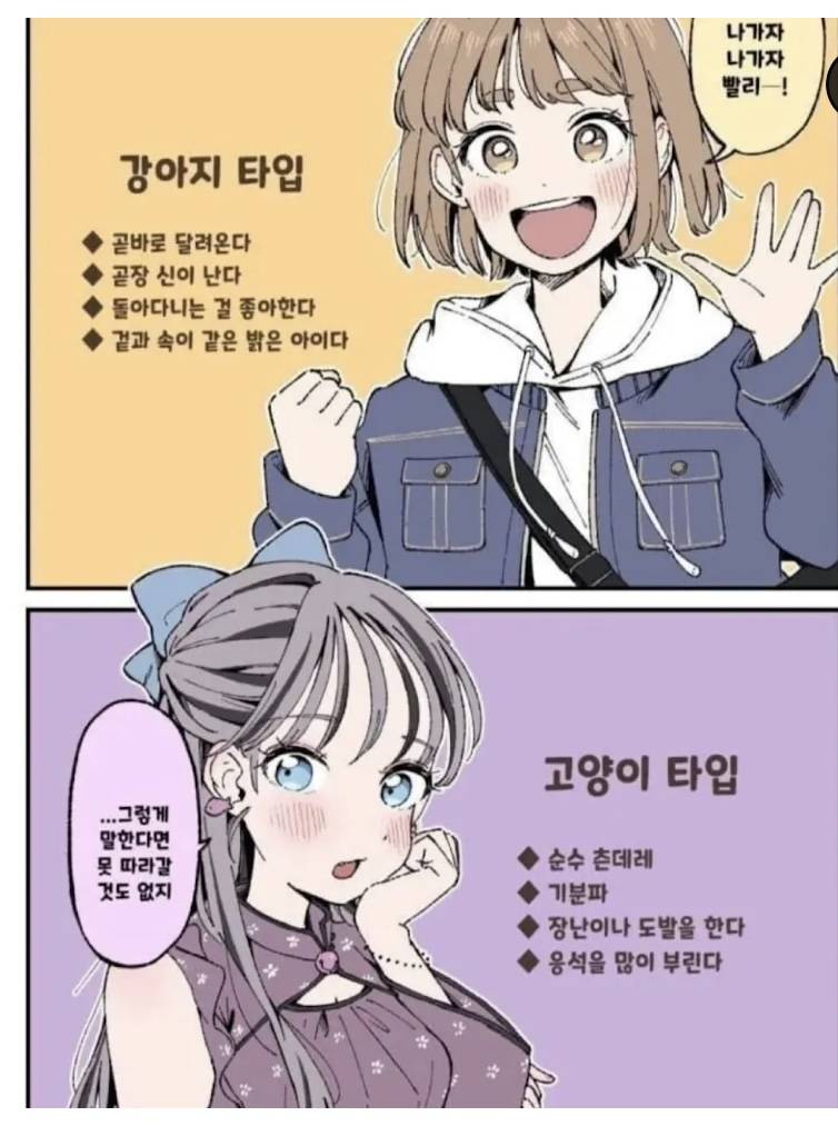 [잡담] 남자들은 둘 중 어떤 여자를 선호할까 | 인스티즈