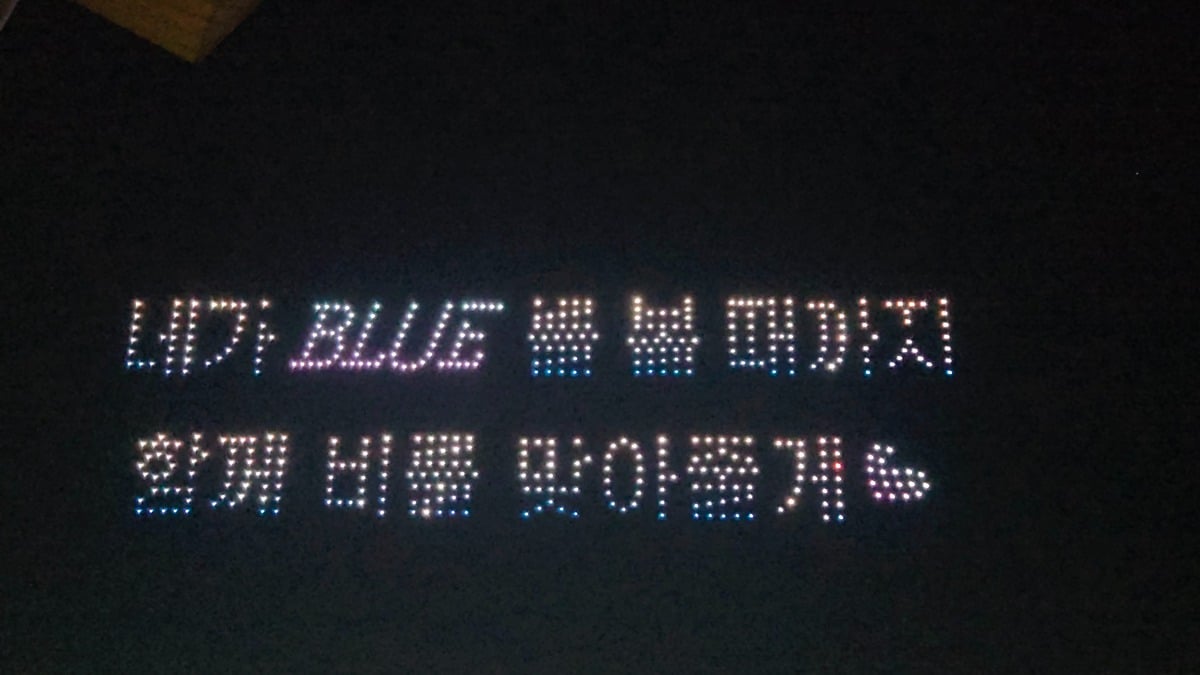 스케일 미친 에스파 윈터 생일 기념 한강 드론쇼&불꽃놀이 | 인스티즈