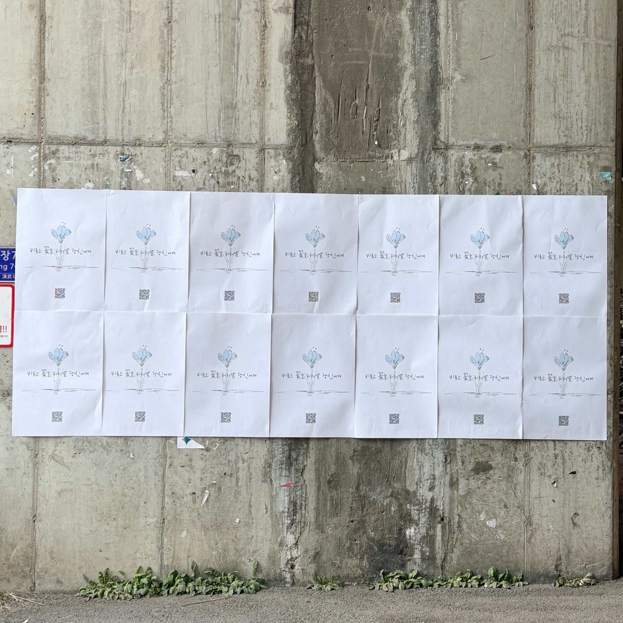 성수, 강남 쪽에 붙은 꽃 포스터 정체 | 인스티즈