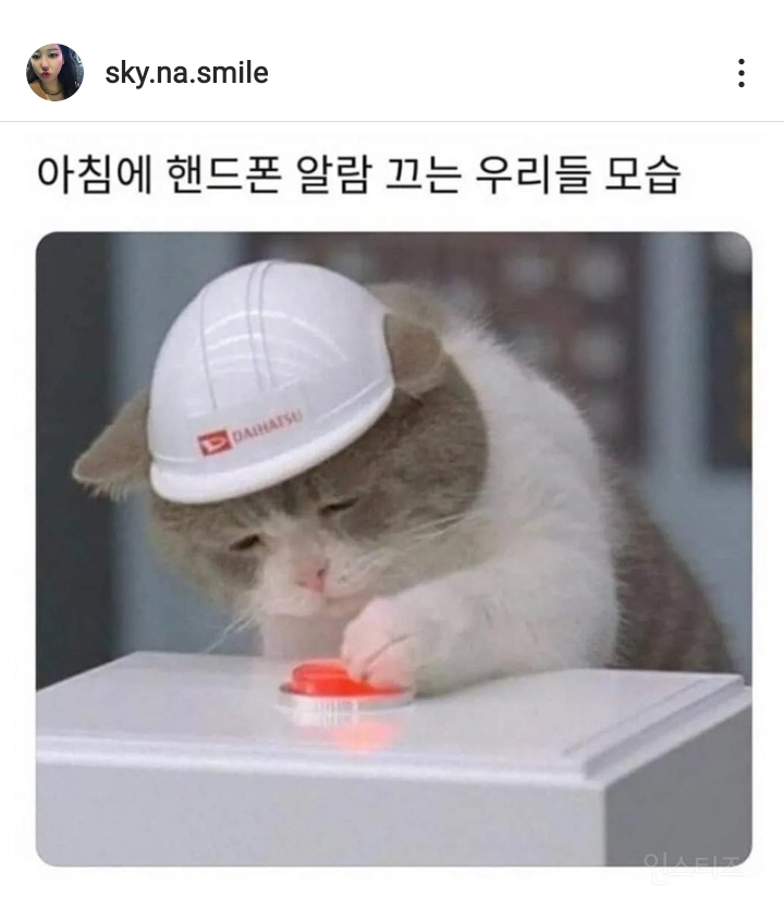 아침에 핸드폰 알람 끄는 우리들 모습 | 인스티즈