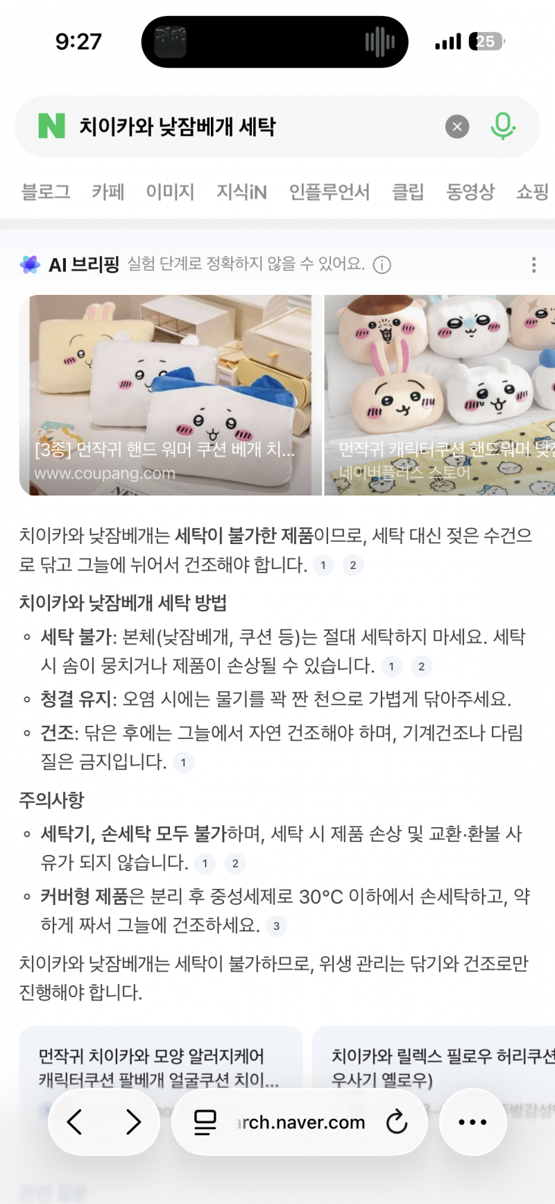 [잡담] 인형선물받았는데 절대빨지말라는데… 그냥 바로써도되나? | 인스티즈