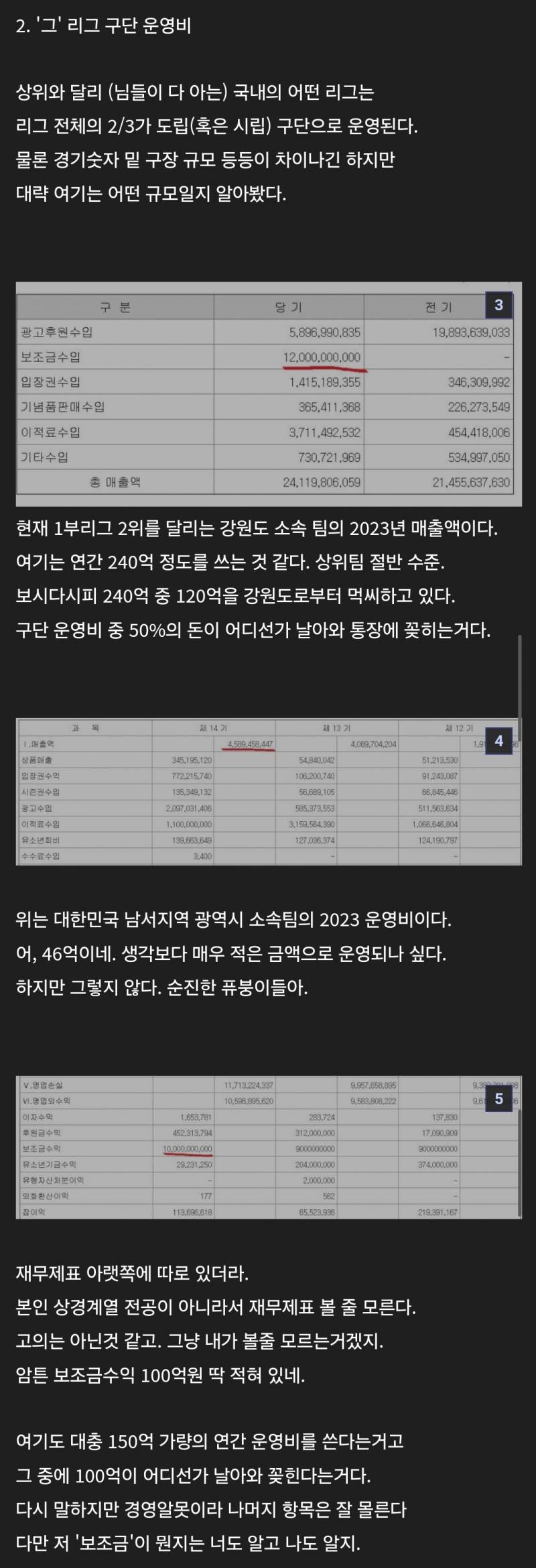 [잡담] 혈세 3천억쓰고도 텅텅이라 야구 질투하는 케이리그(+교통사고 사망사건도 묻어버림) | 인스티즈