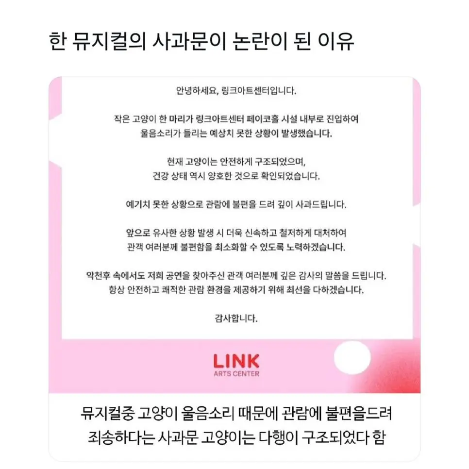 [잡담] 뮤지컬 공연중 소음 논란 사과문과 범인사진 공개하라는 댓글.jpg | 인스티즈