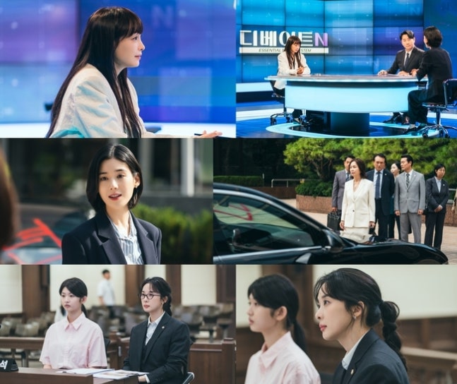 [정보/소식] 아너) 변호사 된 이나영. 화이트 수트 빼입고 생방송 뉴스 출격(아너) | 인스티즈