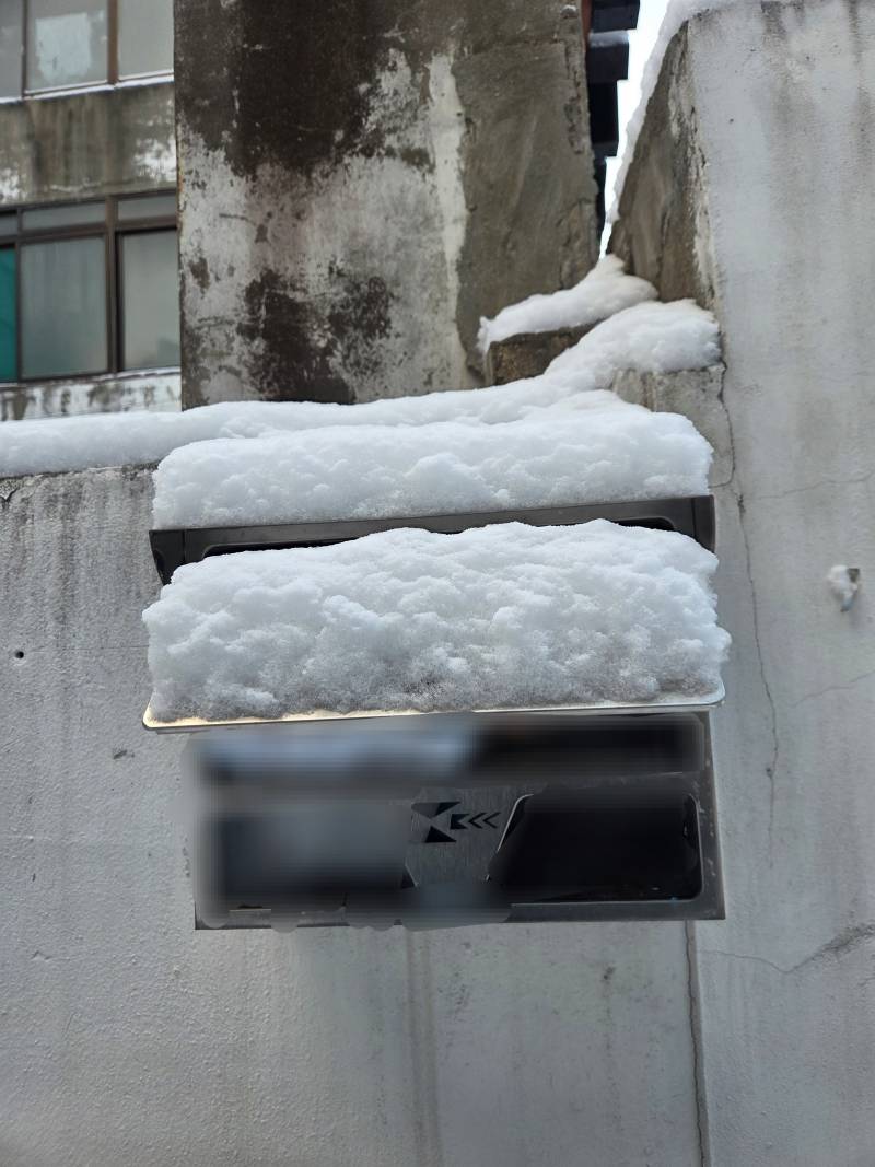 [잡담] 아침에 눈 쌓인거 찍은거봐 | 인스티즈