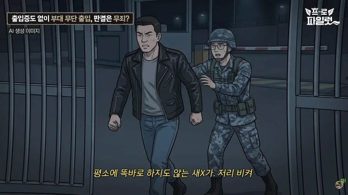출입증 확인한다고 얼차려 준 간부.jpg | 인스티즈