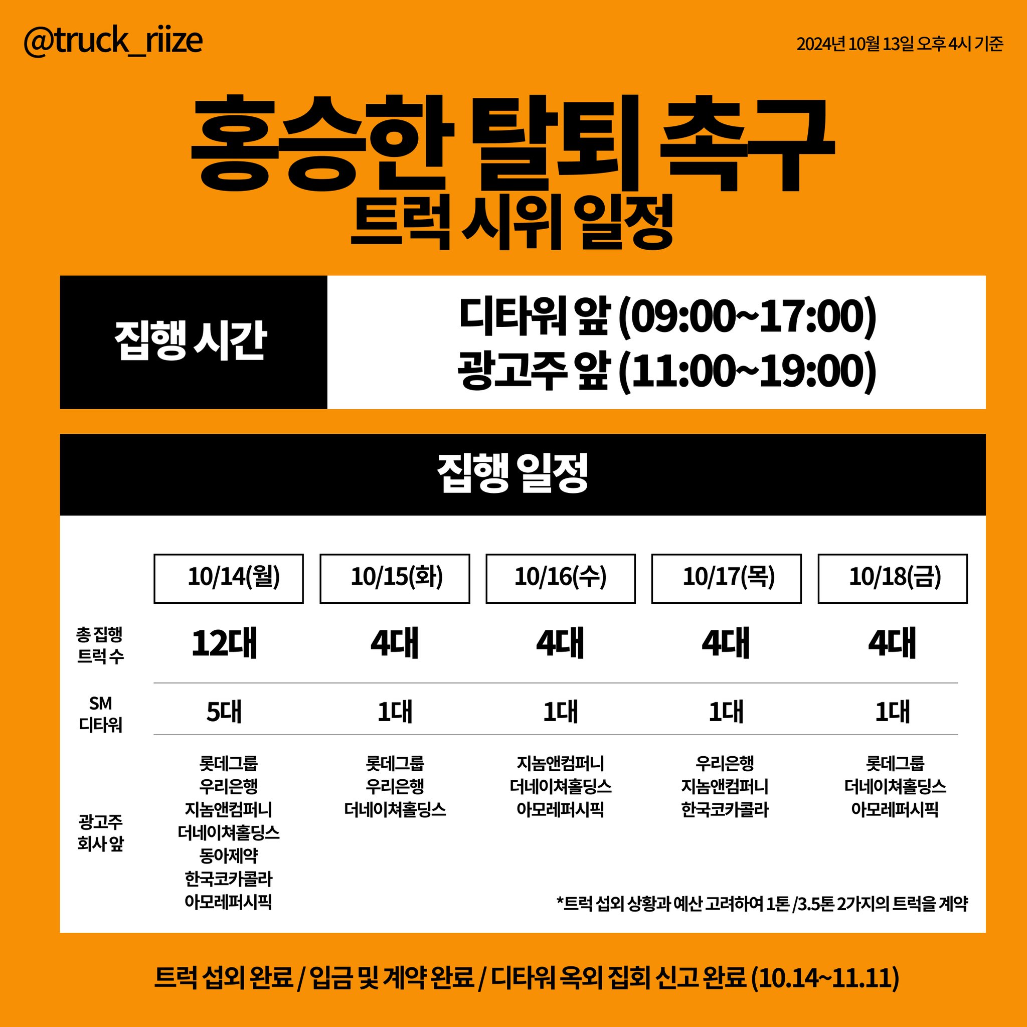 [잡담] ㅅㅎ 탈퇴총공 트럭 스케일 ㅇㄷㅇ에 비해 크긴했다 | 인스티즈