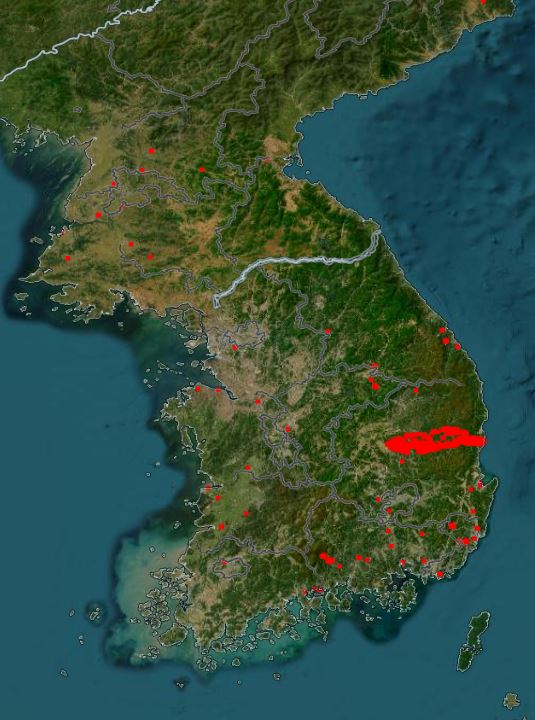 [정보/소식] 미국 NASA에서 위성으로 감지한 한국 산불 상황 | 인스티즈