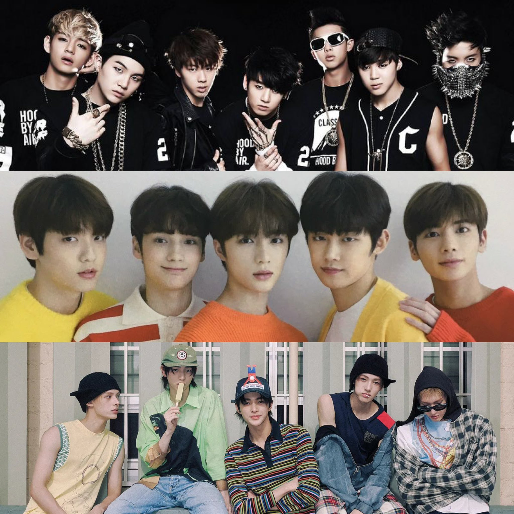 [잡담] 빅히트돌들 첫..? 공개사진 보니까ㅋㅋㅋ 왜 투바투가 데뷔컨셉 보고 놀랬는지 알겠달까ㅋㅋㅋㅋ | 인스티즈