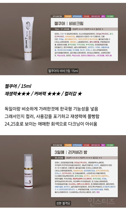 요즘 다시 유행돌아오는듯한 국내산 비비크림 분석 정리.jpg | 인스티즈