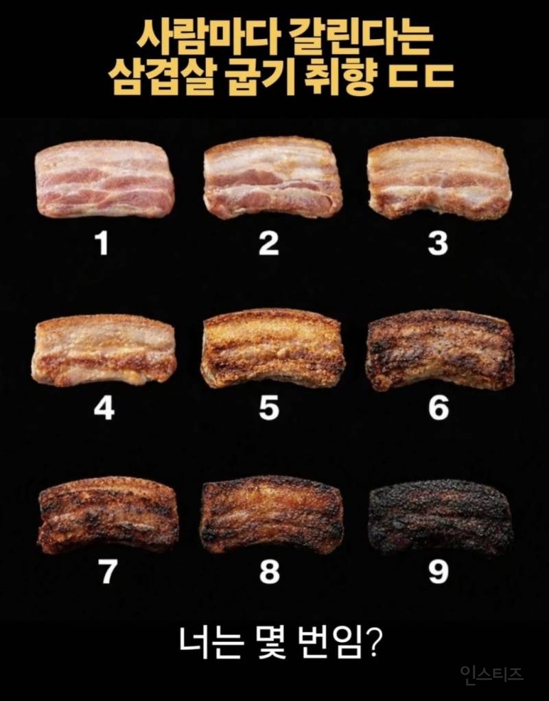 사람마다 갈린다는 삼겹살 굽기 취향 | 인스티즈