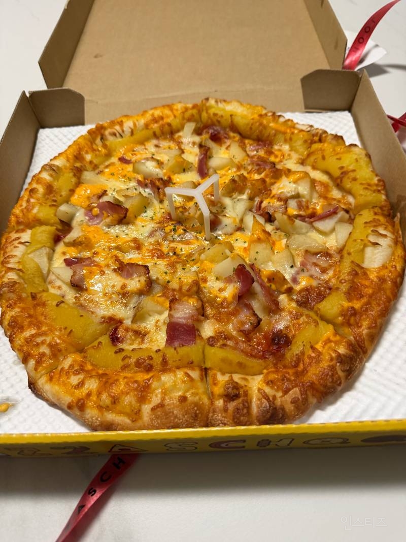 아이돌이 버블에서 피자스쿨 오지치즈포테이토 피자를 말하는법 | 인스티즈