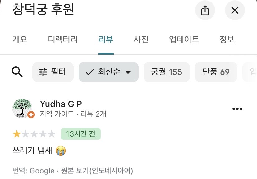[정리글] 초록글 보고 궁금해서 들어가본 구글맵 | 인스티즈