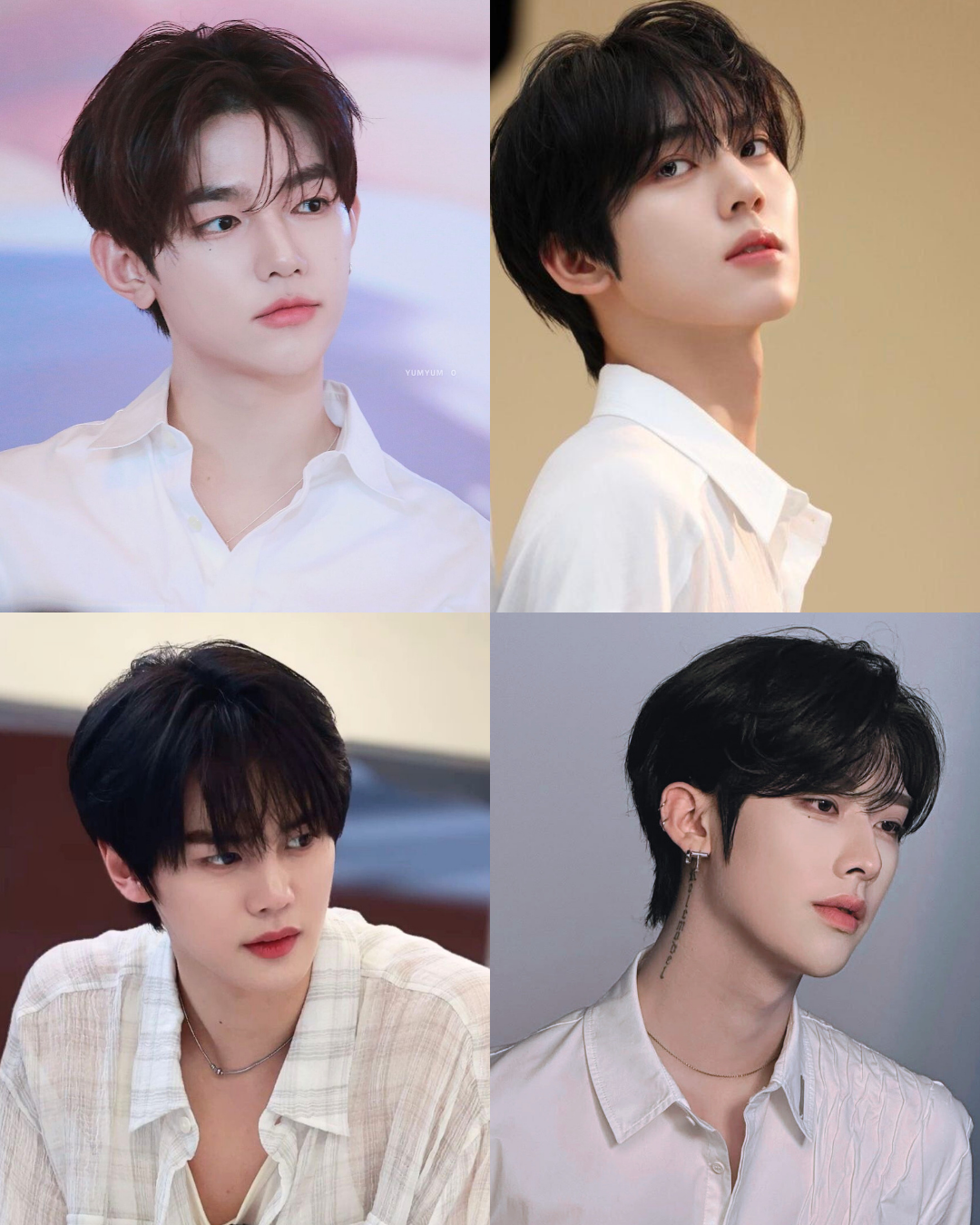 [잡담] 위에화즈 얼굴 조합 (흰 셔츠 ver.) | 인스티즈