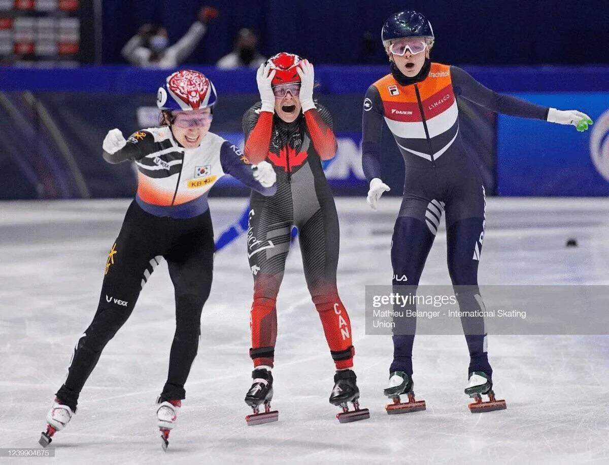 최민정의 막판 스퍼드를 보고 멘붕이 온 상대 선수들.jpgif | 인스티즈