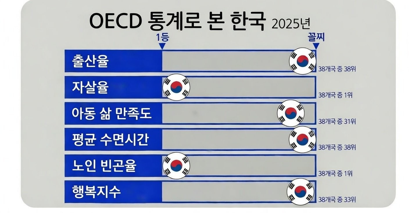 [잡담] OECD 통계로 본 한국 2025.JPG | 인스티즈