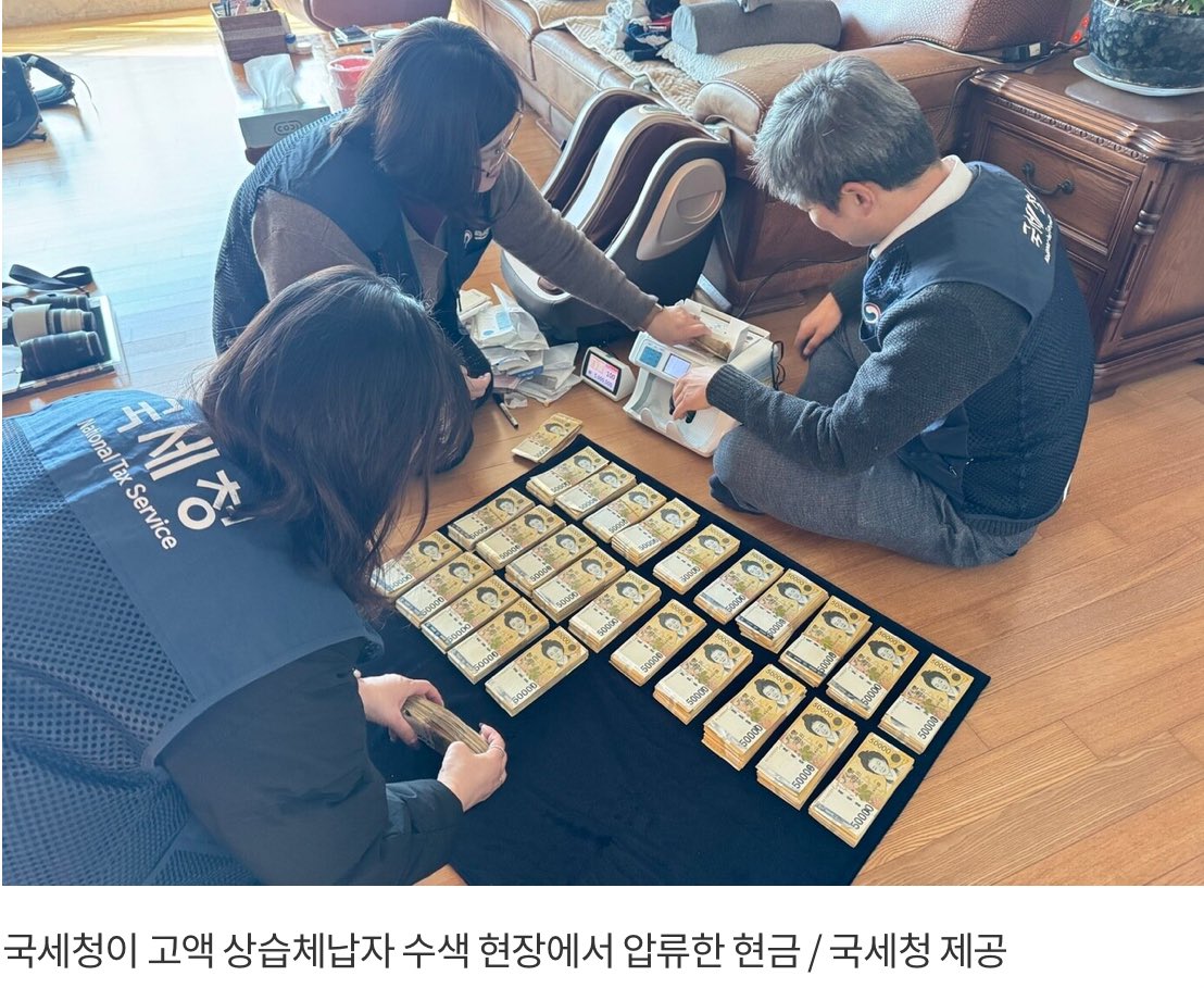 [잡담] 오늘 고액 상습체납자 124명 대상으로 오늘 81억 상당을 뜯어냄 | 인스티즈