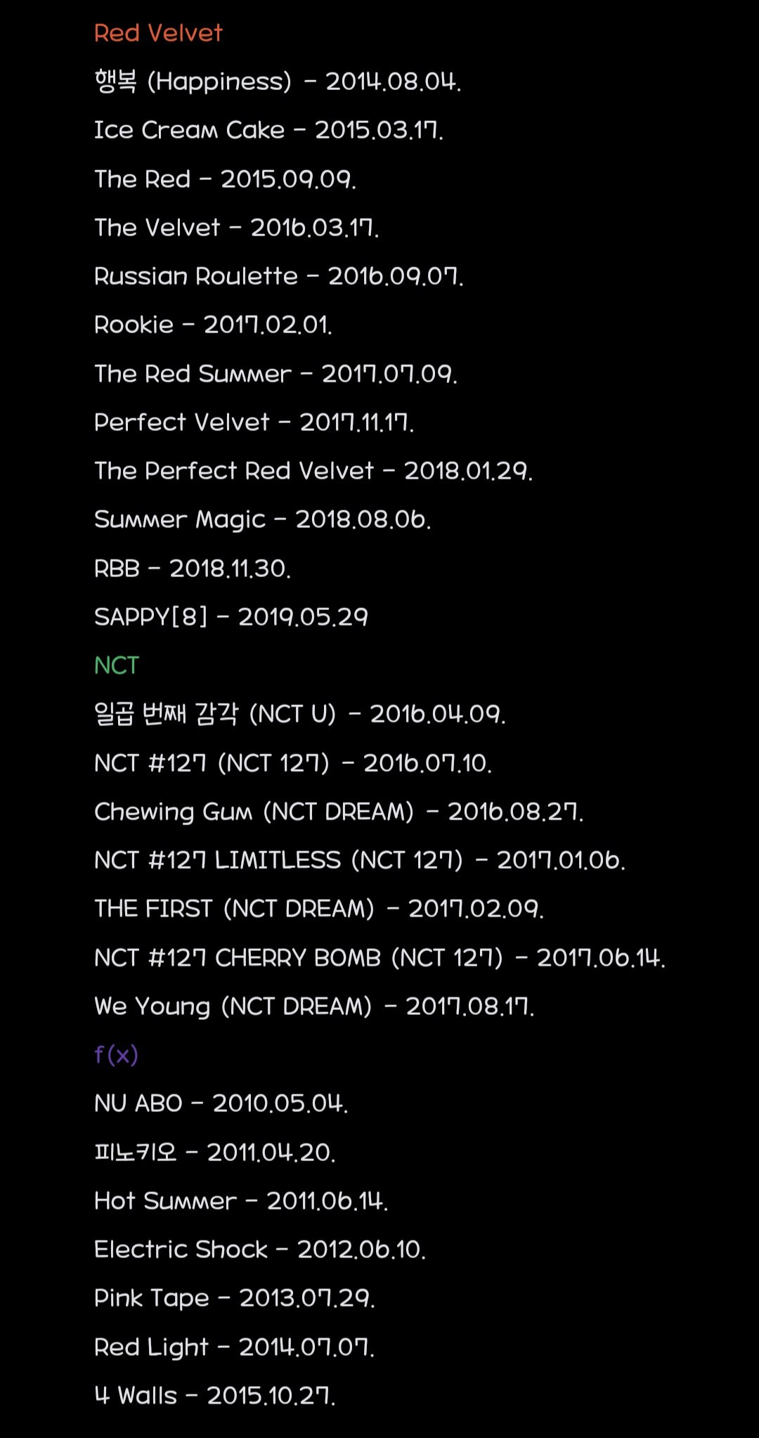 [잡담] 민희진 스엠에 있을때 아트디렉팅 맡았던 앨범 목록이래 | 인스티즈