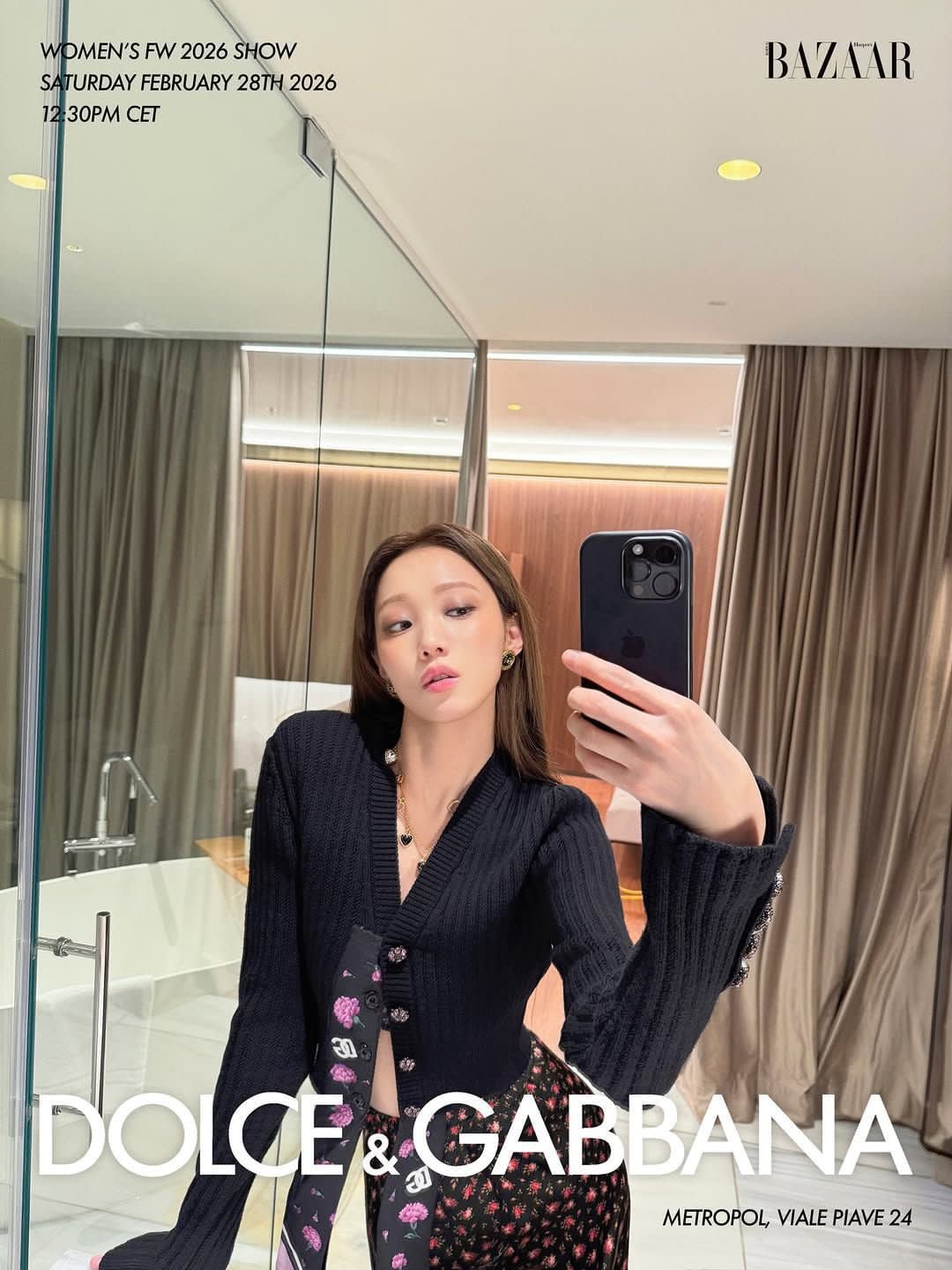 [잡담] 이성경 DOLCE & GABBANA 패션쇼 시작 전 | 인스티즈