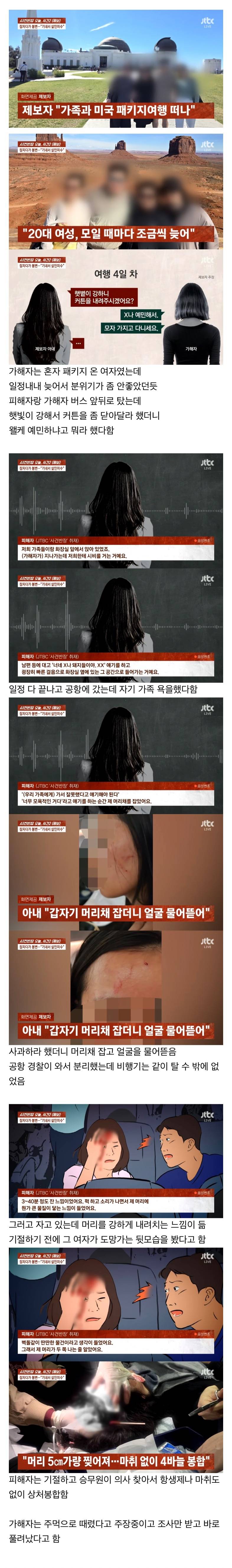(약주의) 현재 난리 난 사건반장 비행기 폭행사건..JPG | 인스티즈