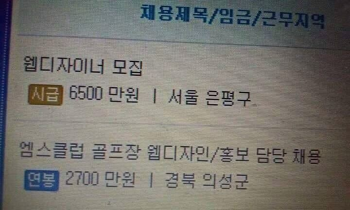 [잡담] 지방과 서울의 임금차이 수준 | 인스티즈