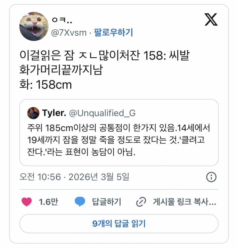 주위 185cm이상의 공통점이 한가지 있음..JPG | 인스티즈