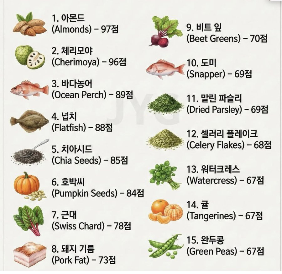 [잡담] BBC 선정 지구에서 가장 건강한 음식 탑 15 | 인스티즈