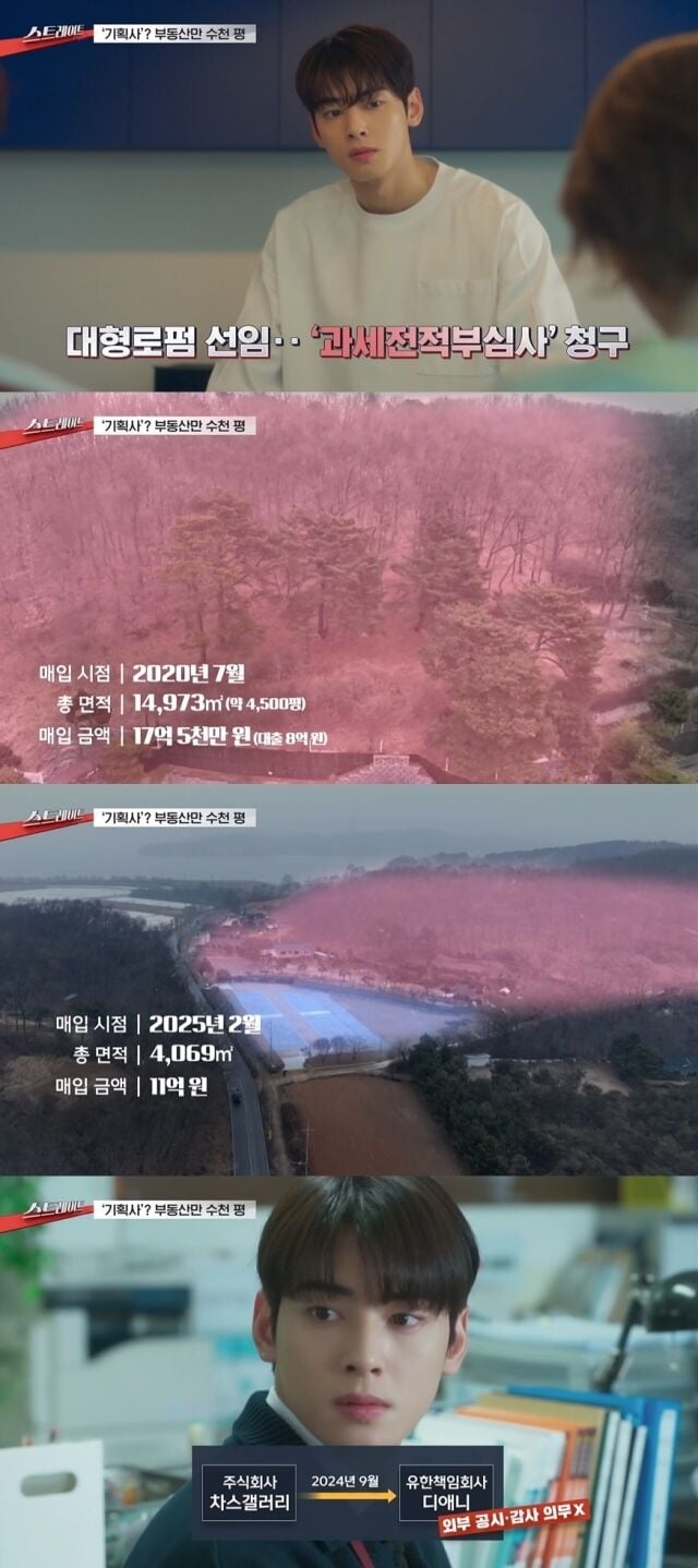 [정보/소식] '200억 탈세의혹' 차은우 법인, 강화도 땅 5730평 '28.5억원'에 매입 [MD이슈] | 인스티즈