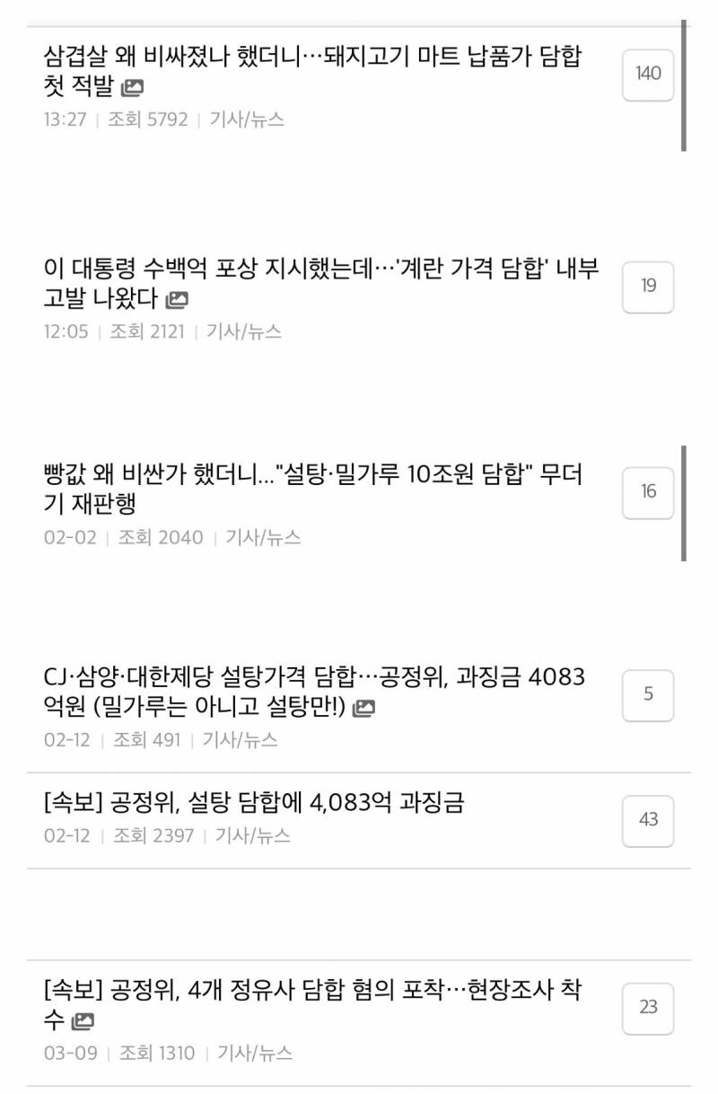 𝙅𝙊𝙉𝙉𝘼 여기저기서 가격담합 내부고발이 터지는 이유 | 인스티즈