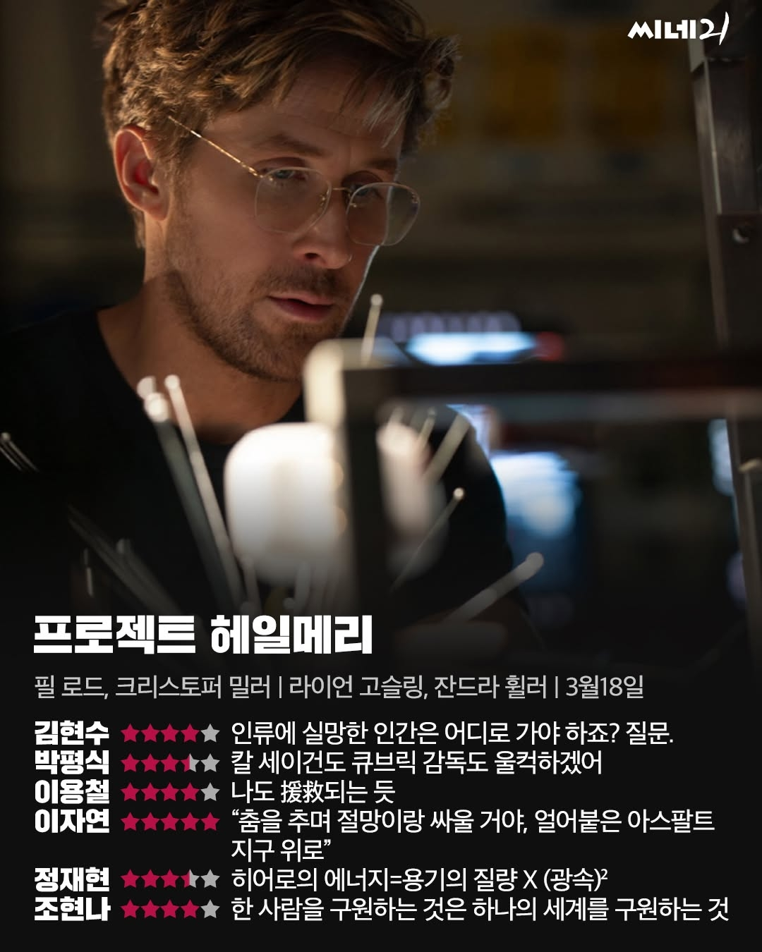 [잡담] 와 프로젝트 헤일메리 평론 최근에 본것중에 제일좋아 | 인스티즈